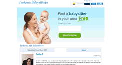 Desktop Screenshot of jacksonbabysitters.com